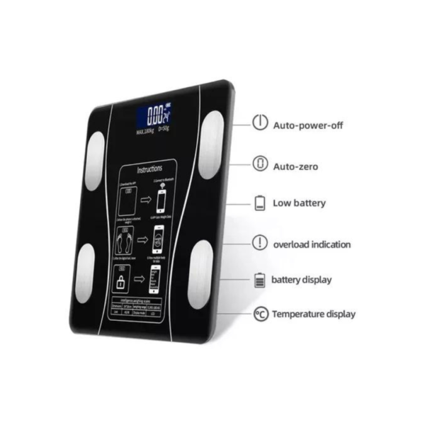 Báscula de vidrio digital con Bluetooth - Imagen 3