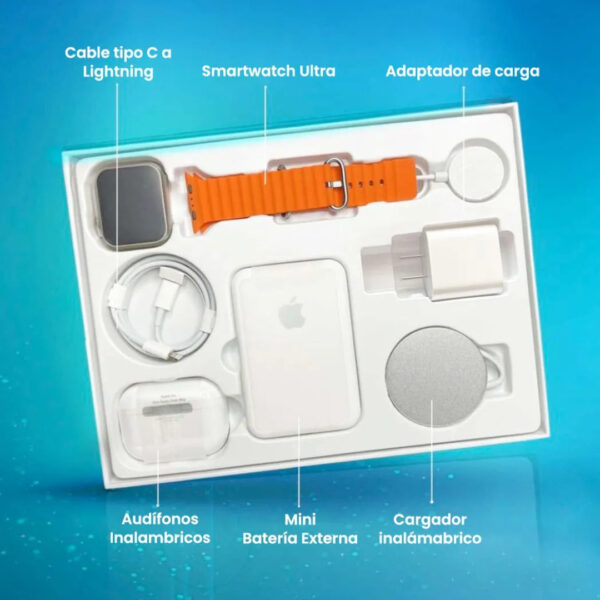 Combo Reloj Watch X8 Ultra + Audífonos