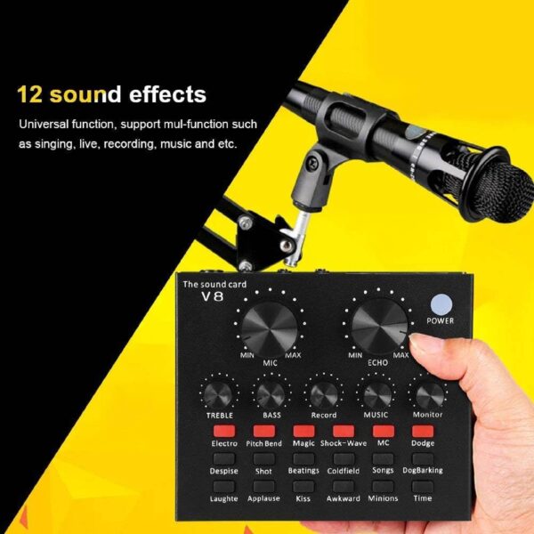 Tarjeta de Sonido con Efectos V8 USB - Imagen 4