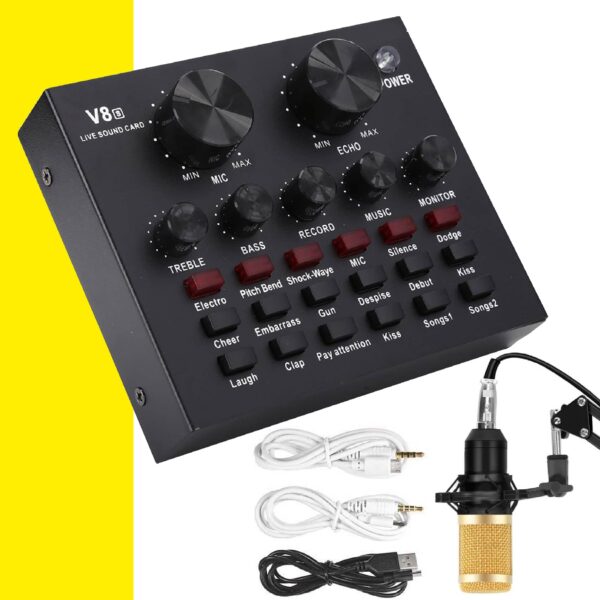 Tarjeta de Sonido con Efectos V8 USB - Imagen 6