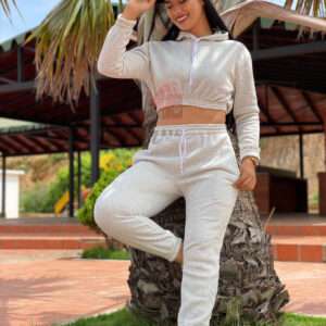 Conjunto sudadera mujer - algodón perchado