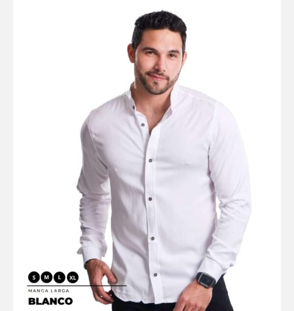 Camisa de manga larga para caballero T85B - Imagen 3