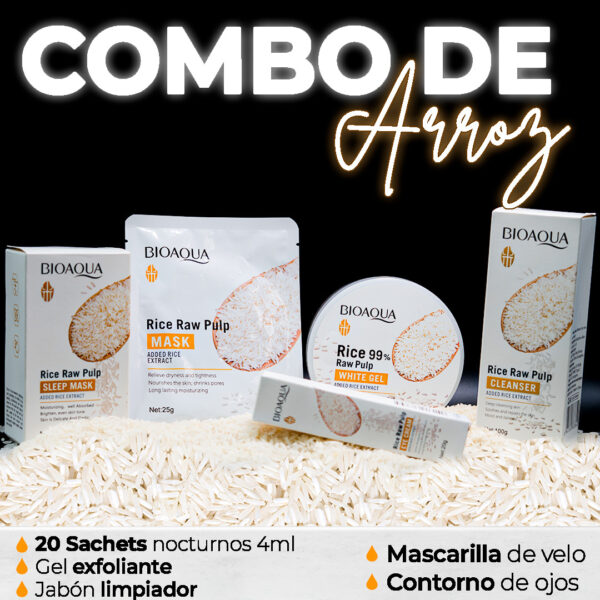 Tratamiento de Arroz con gel hidratante 5 unds