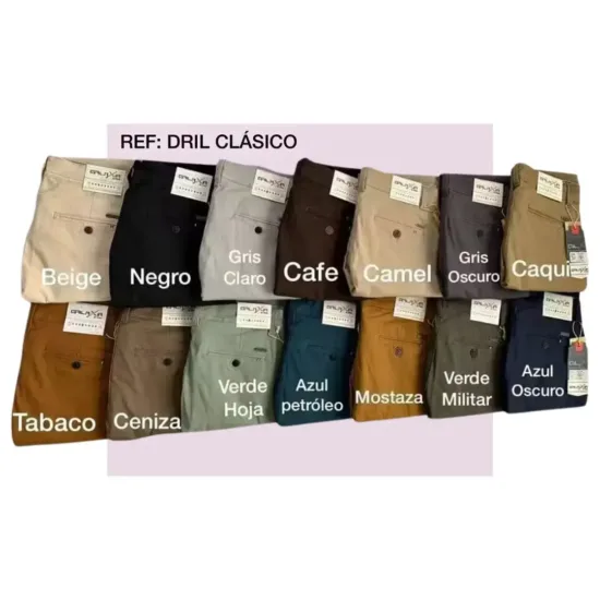 pantalon drill para niño