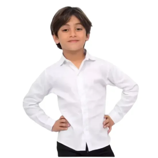 camisa manga larga para niño