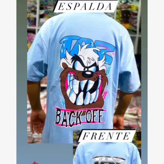 camiseta oversize taz