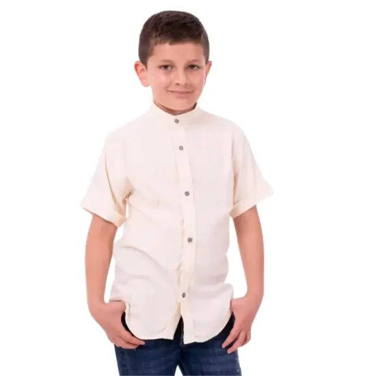 camisa manga corta niño