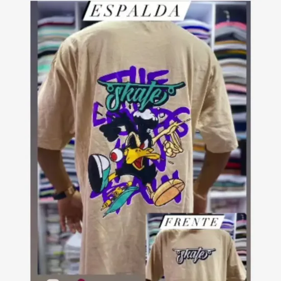 camiseta oversize skate