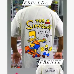 camiseta oversize los simpsons